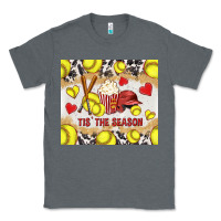Charcoal Heather tis' the season softball with cowhide tumbler tbs Classic Tee - TumblerDesignByShophia