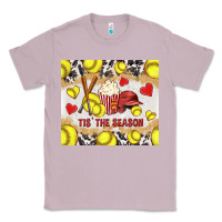 Lilac tis' the season softball with cowhide tumbler tbs Classic Tee - TumblerDesignByShophia