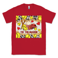 Red tis' the season softball with cowhide tumbler tbs Classic Tee - TumblerDesignByShophia