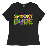 Black spooky dude Ladies Tee - NancyCooperArtShop