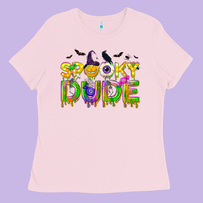 Spooky Dude Ladies Tee Designed By Nancycooperartshop
