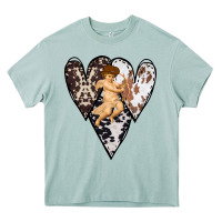 Arona Country Cupid Valentine Cowhide Heart Heavy Core Tee - Bettercallsaul