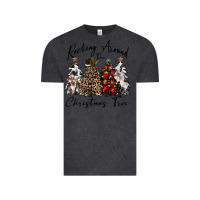 Vintage Black rocking around the christmas tree Vintage Tee - CowGirlArtShop