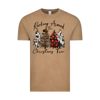 Vintage Coffee rocking around the christmas tree Vintage Tee - CowGirlArtShop