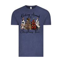 Vintage Denim rocking around the christmas tree Vintage Tee - CowGirlArtShop