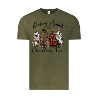 Vintage Olive rocking around the christmas tree Vintage Tee - CowGirlArtShop