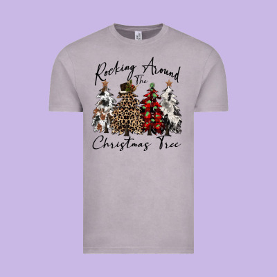 Rocking Around The Christmas Tree Vintage Tee Designed By Cowgirlartshop