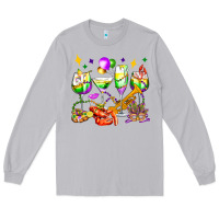 Moon Dust mardi gras wine glasses olivia Long Sleeve Tee - OliviaCreatesArt
