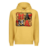 Antique Gold Wrestling mama red and black Premium Hoodie - LillyAllenDesigns