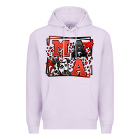 Lilac Wrestling mama red and black Premium Hoodie - LillyAllenDesigns