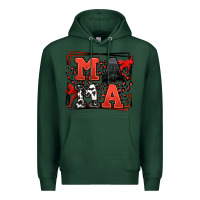 Sports Green Wrestling mama red and black Premium Hoodie - LillyAllenDesigns