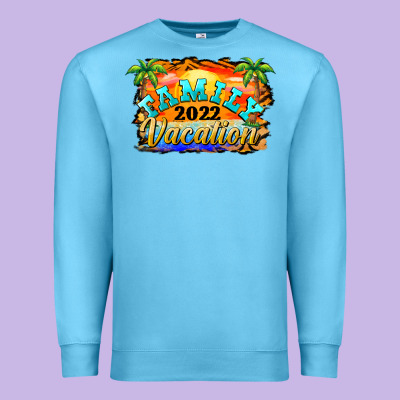 Family Vacation 2022 Premium Sweatshirt Designed By Barkaloodesign