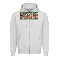 Dove Grey Santa skeleton christmas Zipper Hoodie - Artiststas