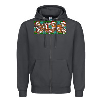 Smoke Santa skeleton christmas Zipper Hoodie - Artiststas