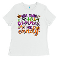 White Will Trade Brother for Candy Ladies Tee - texasbilliewilder