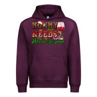 Mauve Wine mommy needs her jingle juice Urban Hoodie - AdoDesignShop