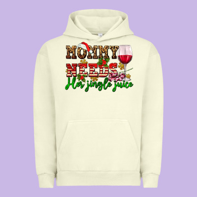 Mommy Needs Her Jingle Juice Urban Hoodie Designed By Adodesignshop