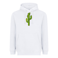 White cactus Heavyweight Hoodie - BarkalooDesign