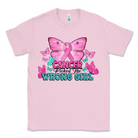 Bubblegum Pink Cancer picked the wrong girl Cancer Awareness Classic Tee - HowdyJamesFarm