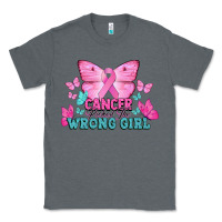 Charcoal Heather Cancer picked the wrong girl Cancer Awareness Classic Tee - HowdyJamesFarm