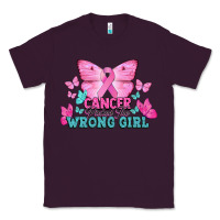 Plum Cancer picked the wrong girl Cancer Awareness Classic Tee - HowdyJamesFarm