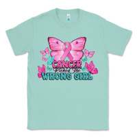 Seafoam Cancer picked the wrong girl Cancer Awareness Classic Tee - HowdyJamesFarm