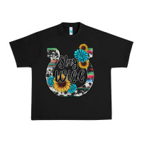 Black western stay wild horsesho Urban Heavy Tee - RanaPortraitStore