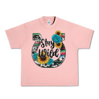 Salmon western stay wild horsesho Urban Heavy Tee - RanaPortraitStore