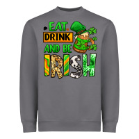 Storm Eat drink and be Irish St. Patrick's Heavyweight Sweatshirt - LillyAllenDesigns