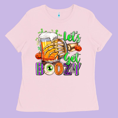 Lets Get Boozy Ladies Tee Designed By Texasbilliewilder