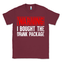 Burgundy Mens Warning I Bought The Drink Package Cruise Shirts [Men] Classic Tee - trangStudio