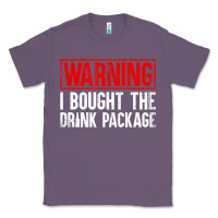 Lavender Mens Warning I Bought The Drink Package Cruise Shirts [Men] Classic Tee - trangStudio