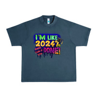 Midnight Navy i'm like 2024 done Urban Heavy Tee - CowGirlArtShop