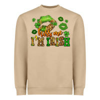 Mushroom kiss me im irish st patricks lip stain Heavyweight Sweatshirt - LillyAllenDesigns