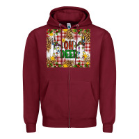 Burgundy Oh Deer Zipper Hoodie - Artiststas