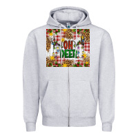 Heather Grey Oh Deer Zipper Hoodie - Artiststas