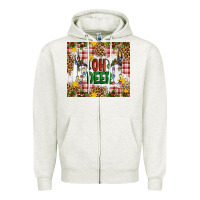 Oatmeal Heather Oh Deer Zipper Hoodie - Artiststas