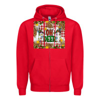 Red Oh Deer Zipper Hoodie - Artiststas