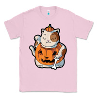 Bubblegum Pink cute kawaii maneki neko cat halloween pumpkin costume boys Classic Tee - trangStudio