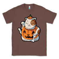 Chestnut cute kawaii maneki neko cat halloween pumpkin costume boys Classic Tee - trangStudio