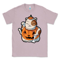 Lilac cute kawaii maneki neko cat halloween pumpkin costume boys Classic Tee - trangStudio