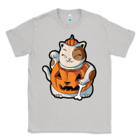 Moon Dust cute kawaii maneki neko cat halloween pumpkin costume boys Classic Tee - trangStudio