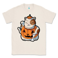 Natural cute kawaii maneki neko cat halloween pumpkin costume boys Classic Tee - trangStudio