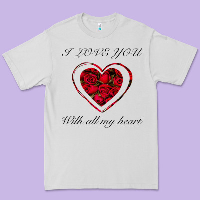 I Love You With All My Heart Premium Tee Designed By Bettercallsaul