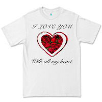 White I love you with all my heart Premium Tee - Bettercallsaul