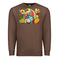 Chestnut summer fruits background Premium Sweatshirt - BarkalooDesign