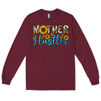 Burgundy mother hustler Long Sleeve Tee - OliviaCreatesArt