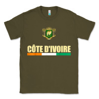 Army Green Cote d_Ivoire National Flag Ivory Coast Coat Of Arms Gift Classic Tee - trangStudio