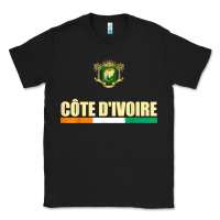 Black Cote d_Ivoire National Flag Ivory Coast Coat Of Arms Gift Classic Tee - trangStudio