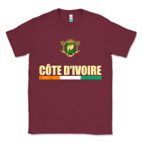 Burgundy Cote d_Ivoire National Flag Ivory Coast Coat Of Arms Gift Classic Tee - trangStudio